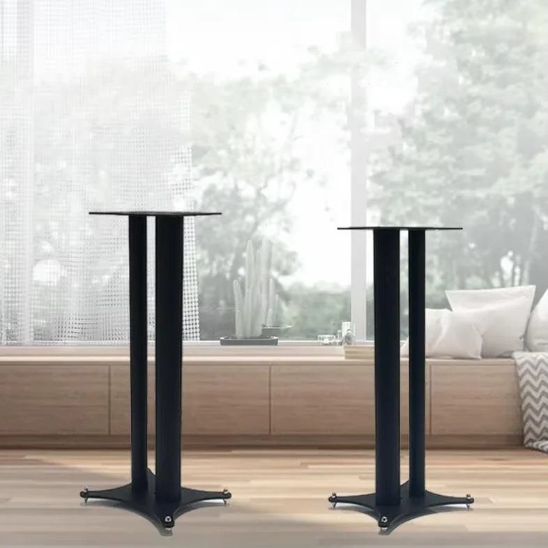 Z-304 All-metal Speaker Rack Bookcase Shock-Absorbing Tripod Bookshelf Stand Surround Floor Stand 18*24 /16*19 1Pair