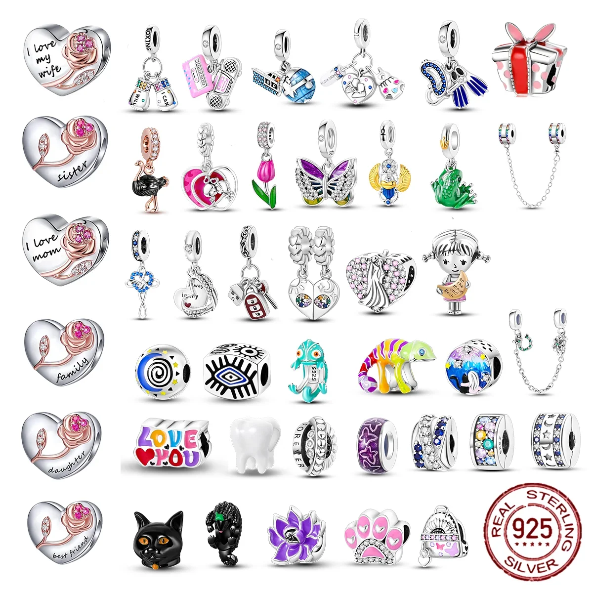

Blue Hot Air Balloon Pendant Princess Dress Charm Fit Original Pandora Bracelet 925 Sterling Silver Fine Jewelry Women Gift