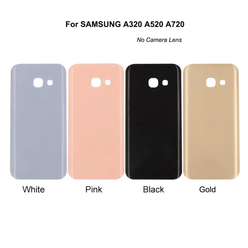 

OEM (оригинальный) задняя крышка для SAMSUNG Galaxy A320 A520 A720 A7 2017 A520F A720F A3 A5, задняя крышка, Задняя стеклянная панель корпуса
