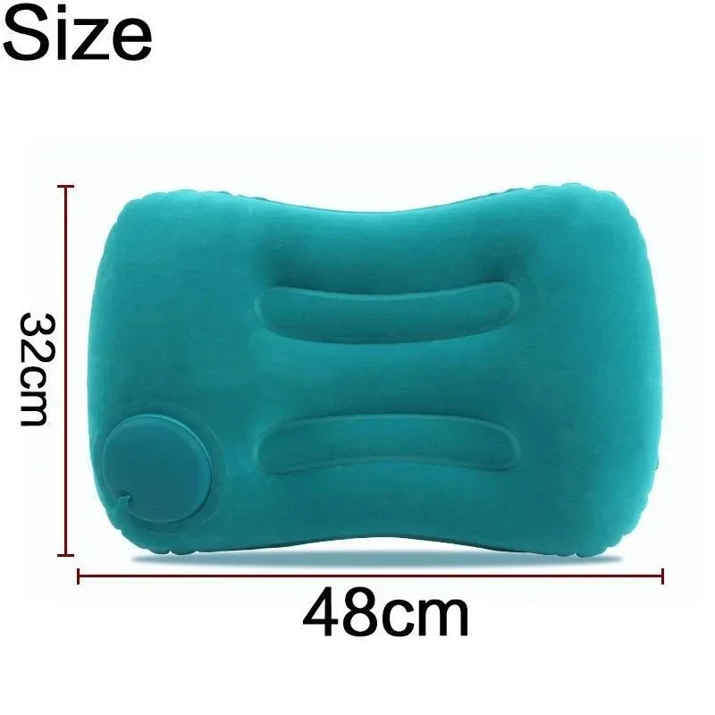 Travel Pillow Air Inflatable Airplane Car Pillows Pillow Folding Press Type Bed Pillow Neck / Waist Cushion Home Office Supplies 6