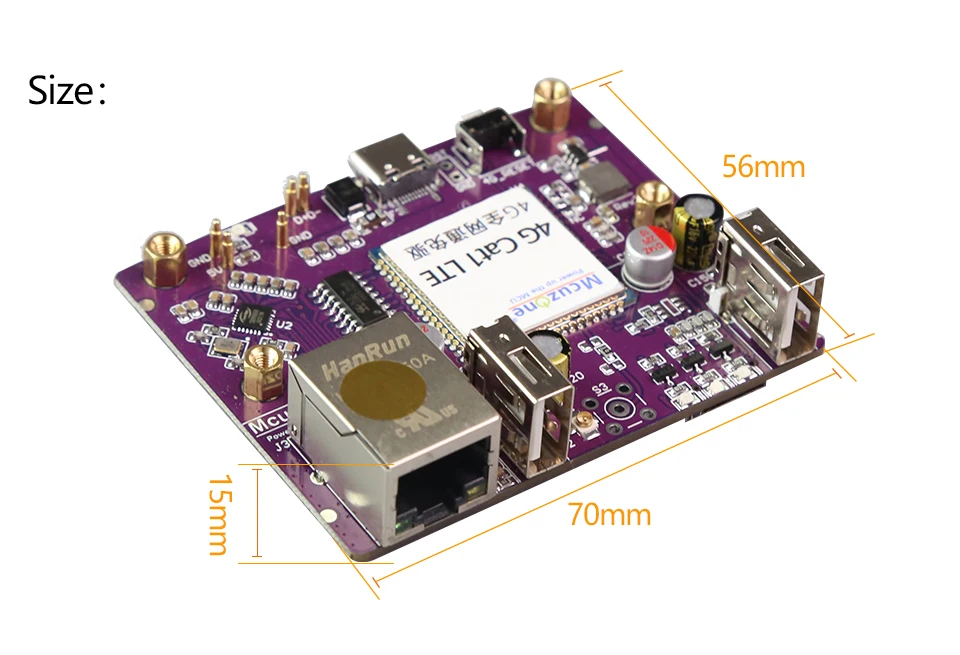 100Mbps Ethernet, CAT1 Driver-Free, francês, ubuntu, 2 x USB2.0 HS