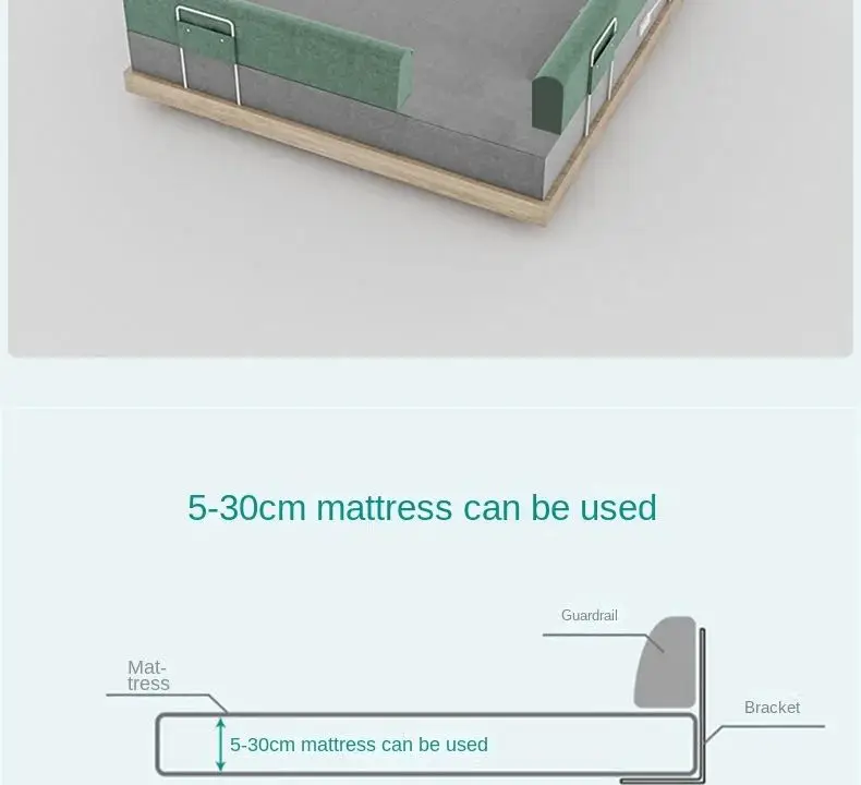 200cm Bedside Guardrail Bed Fence Newborn Fall Protection Fence Baby Bed Side Baby Anti-fall Soft Package Bed Enclosure Blocker Seb51b86e8dfd44c39fb0b2d76ea6b581N