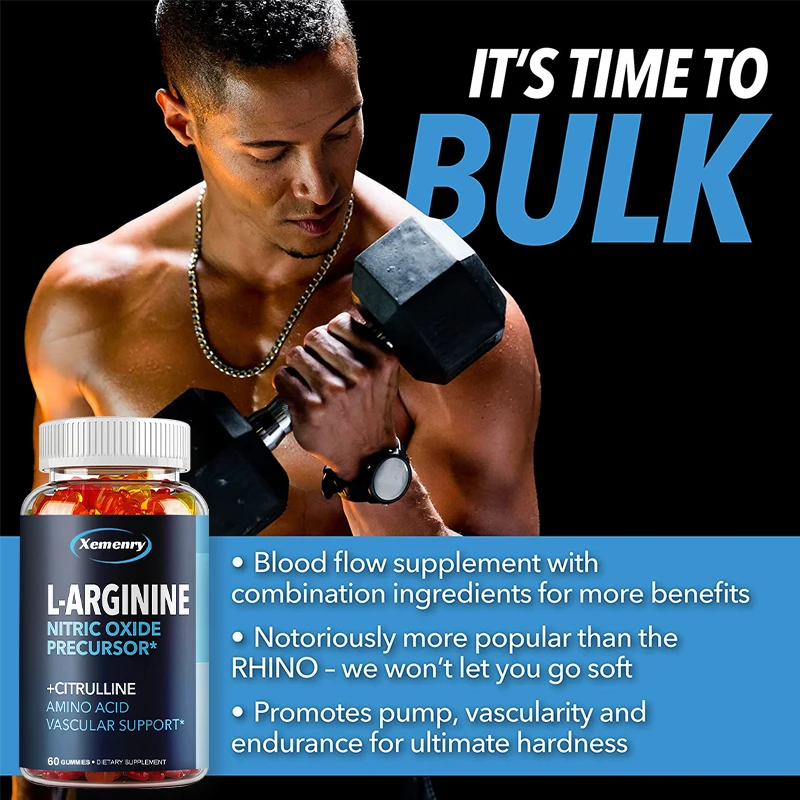 L-Arginine Supplement-Boosts Energy and Endurance, Improves Muscle Mass and Athletic Performance