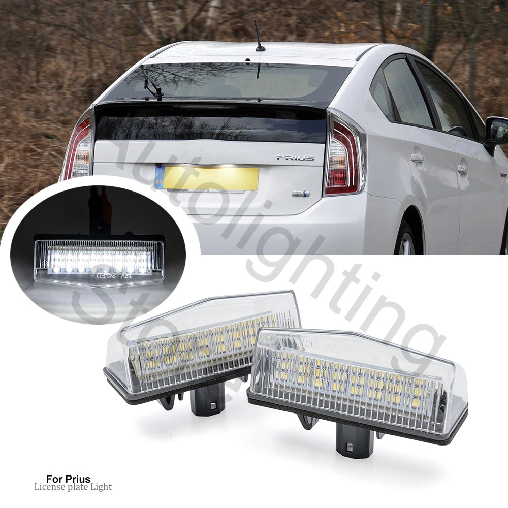 2PCS For Toyota Prius NHW20 XW20 XW30 ZVW40 ZVW41 Venza Ggv Led Number