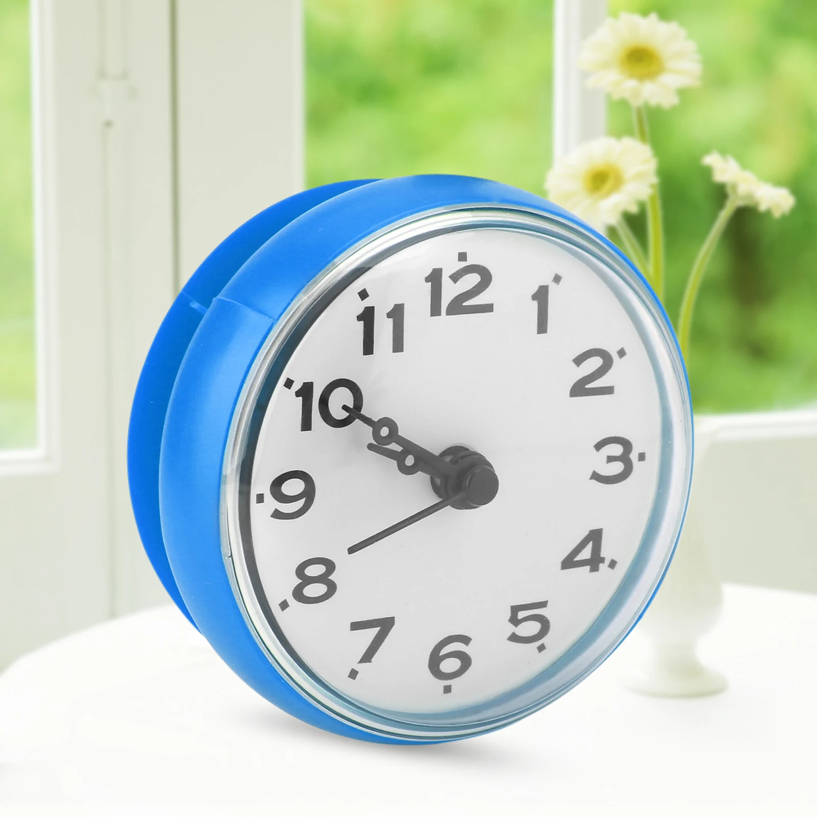 Bathroom Clock Shower Clock Waterproof Suction Wall Window Mirror Bath Shower Bathroom Accessories