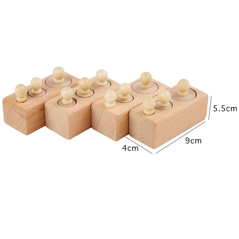 Baby early education intellectual development toys Montessori cylinder socket sensory color cognitive blocks educational toys