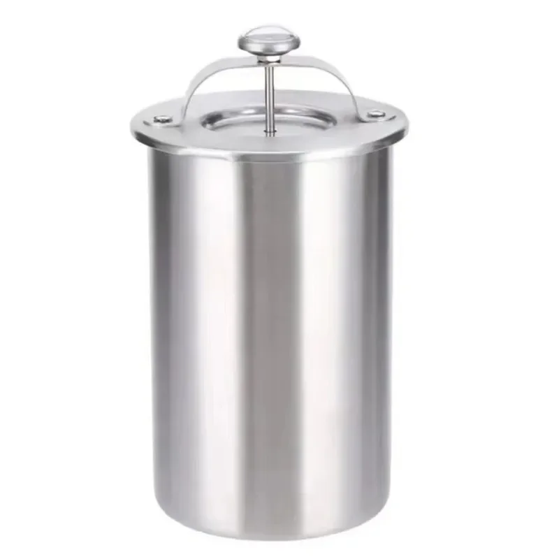 304 Stainless Steel Ham Maker Meat Press Cooker Large Capacity Ham Press Maker Round Shape Deli Meat Press Mold with Thermometer