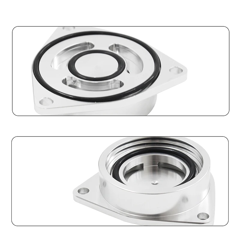 Blow Off Valve Flange Adapter For Kia Stinger 2.0T 2018+ - BOV Adapter Black CNC Aluminum