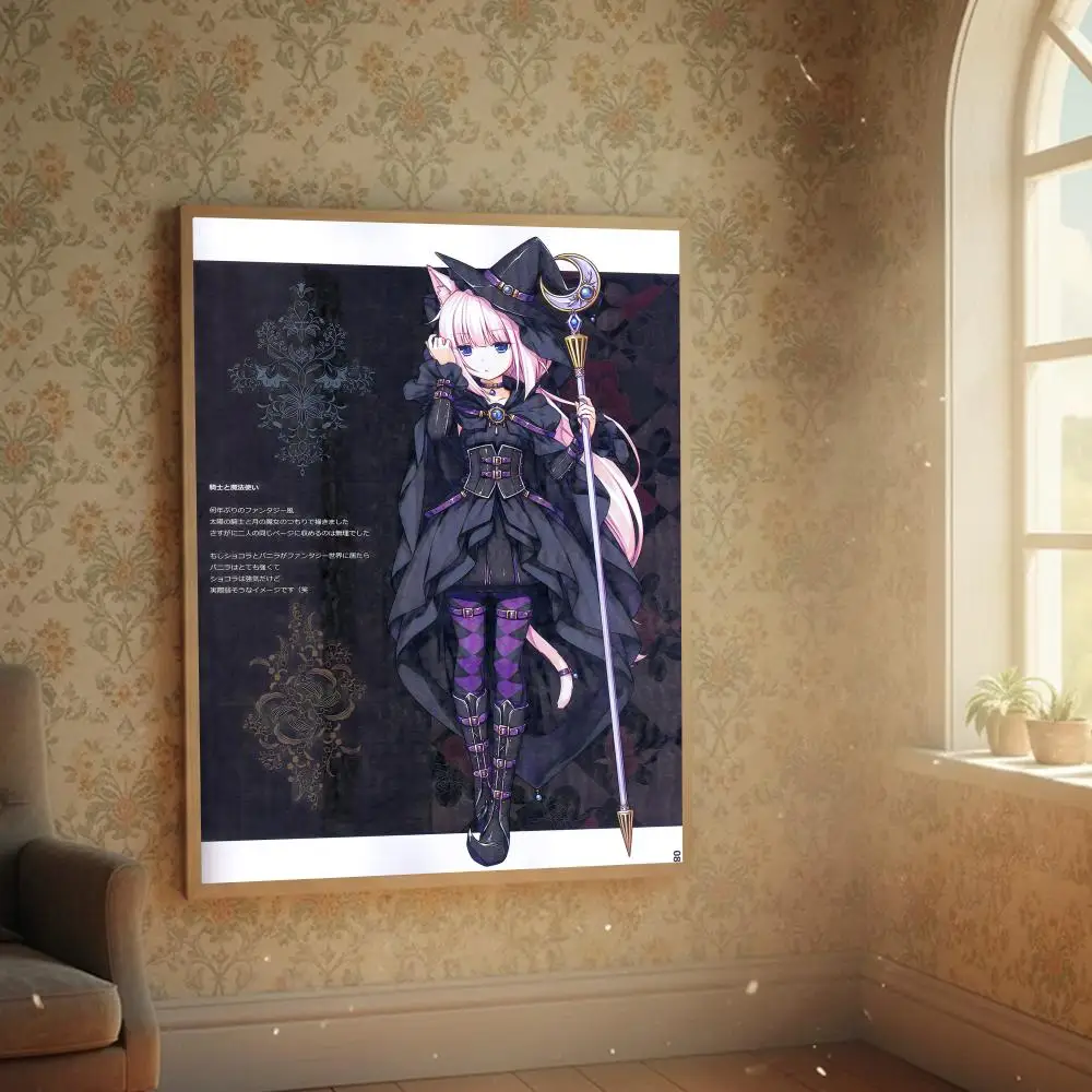 Poster Home selbstklebender, wasserfester Wandaufkleber, ästhetische Dekoration für Wohnzimmer, Schlafzimmer und Bar A-Nekopara – Detail 11