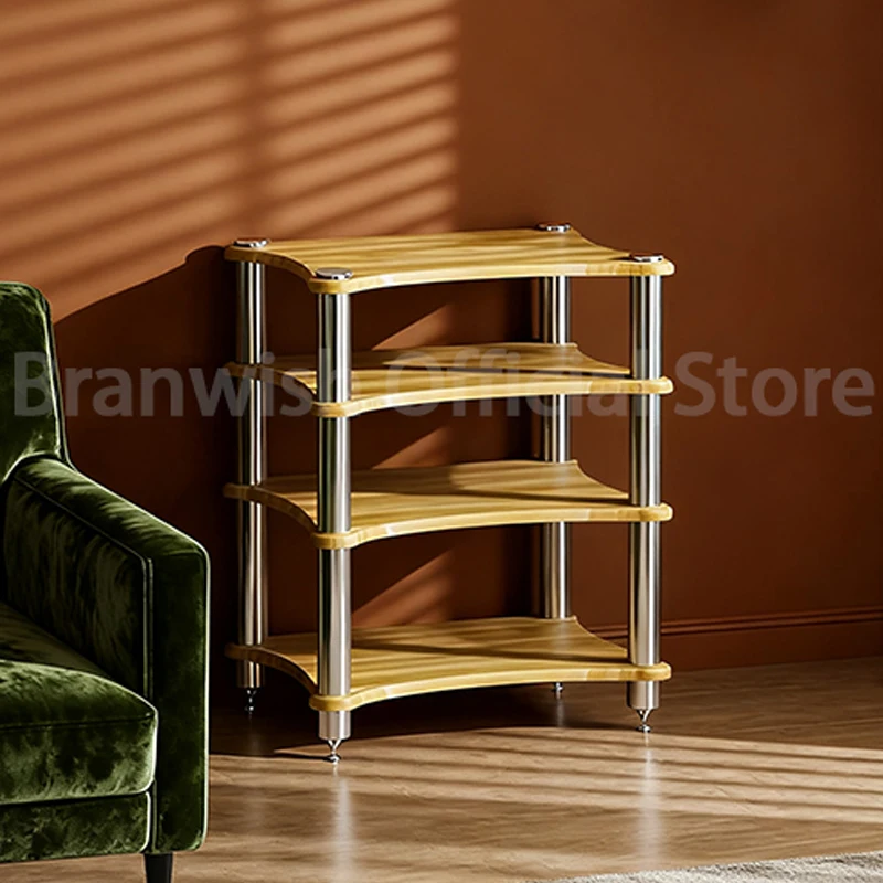 ชั้นวางเครื่องขยายเสียง SUS304 รับน้ำหนักได้ 20 กก. พร้อมขาตั้งแบบ LBE/Tier สำหรับลำโพง พร้อมปุ่มกันสั่นสะเทือน 1-4 ชั้น สำหรับจัดเก็บลำโพงในโฮมเธียเตอร์ 1