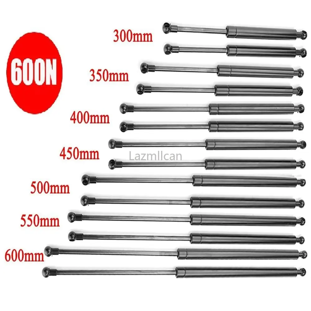 2 Pz 600N 300/350/400/450/500/600Mm Gas Strut Bar Supporto Molla A Gas Boot Bonnet Car Caravan Porte Windows Portellone Barca Bus
