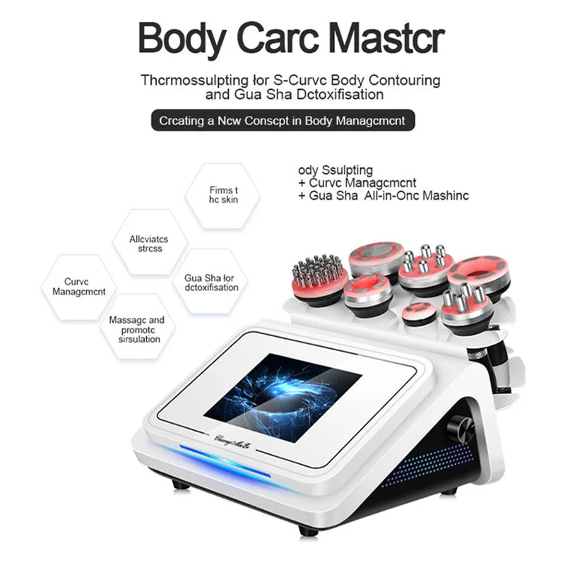 Multifunctional 7 In 1Portable 80K Vacuum Cavitation Body Slimming Machine Dissolving Fat Cellulite Removal Skin Firming Device
