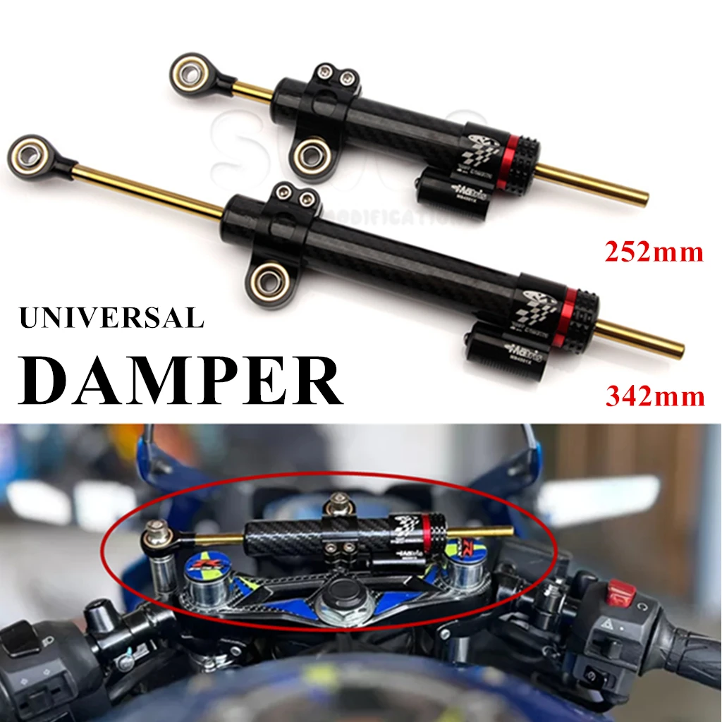 MotorcycleAdjustableDamperSteeringStabiliz252mm342mmsteering