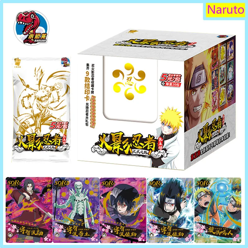 

Original Genuine Naruto Series Peripheral Booster Box Uzumaki Naruto Uchiha Sasuke Limited Rare Cards Children Birthday Gifts