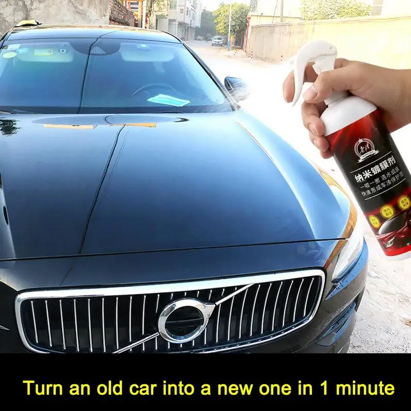 500ml Car Car Coating Spray Electroplated Parts Nano Liquid Crystal Spray Polish High Protection Crystal Spray Rearview Mirror