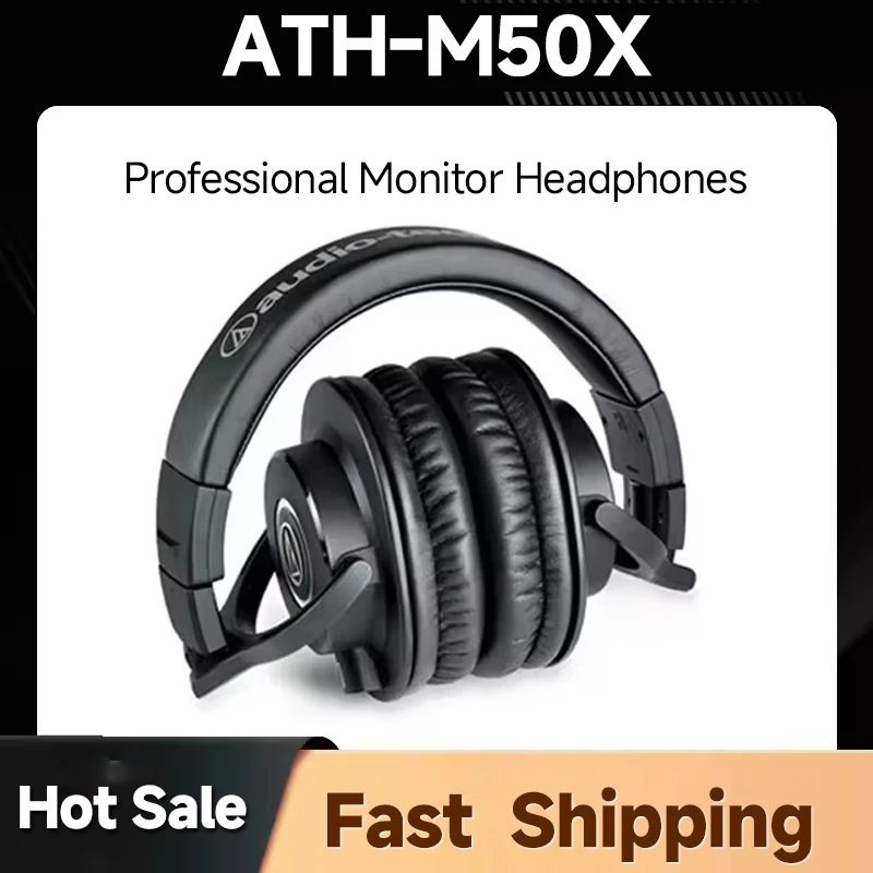 Audio Technica ATH M50X HIFI Earphones Professional Fully Enclosed Monitoring Headphones Foldable Music Game Headset
