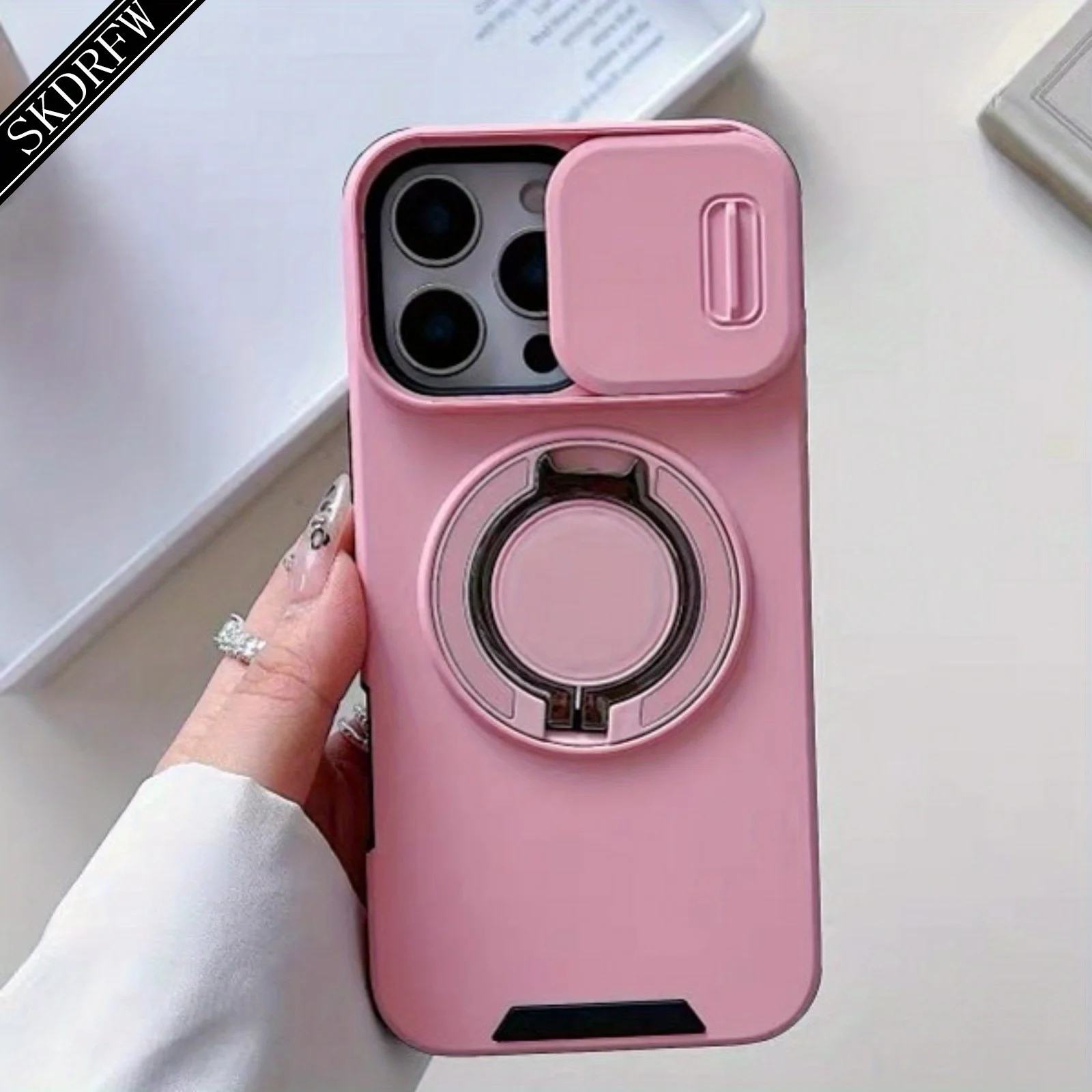 360-Degree Rotating Ring & Magnetic Suction Stand Phone Case
