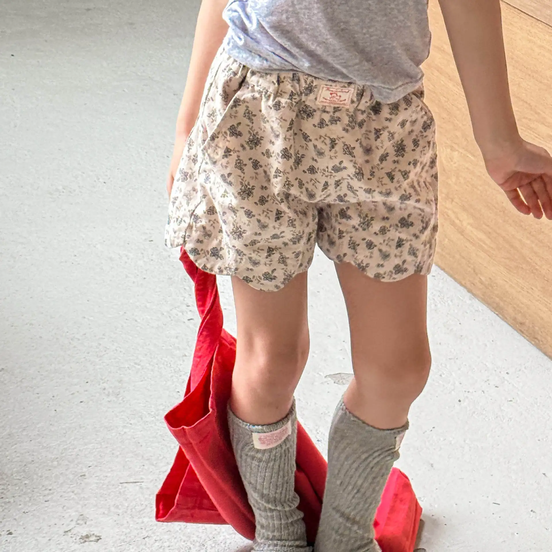 Girls Cotton Floral Shorts