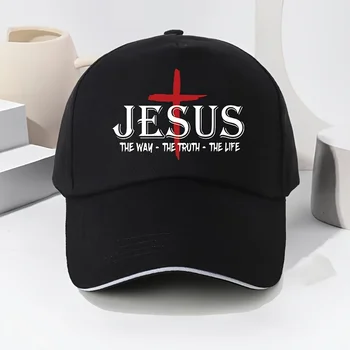 Adjustable Lightweight Fabric Jesus Theme Cap, 1