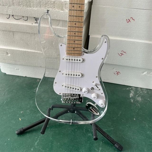 Guitare électrique de style ST, matériau acrylique transparent, Chine -  AliExpress