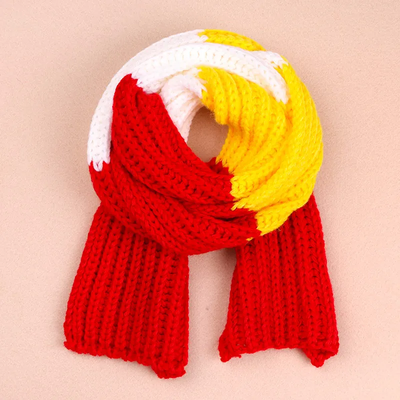 Children Scarf 100%Acrylic Thermal Scarf Baby-Kinder sjaal / das Oeteldonk Dutch Carnival Scarf Windproof Cover Winter Boys girls