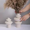 CAPRION Ceramic Vases Home Decor Nordic Room Modern Art Decoration Accessories Desktop Minimalism for Dried Flower Pampas Grass 4