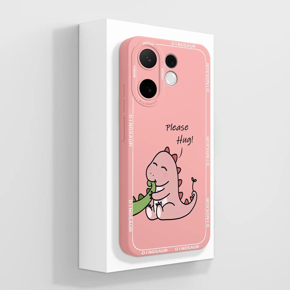 Artistic Style Full Coverage Anti-Drop Liquid Silicone Cute Phone Case