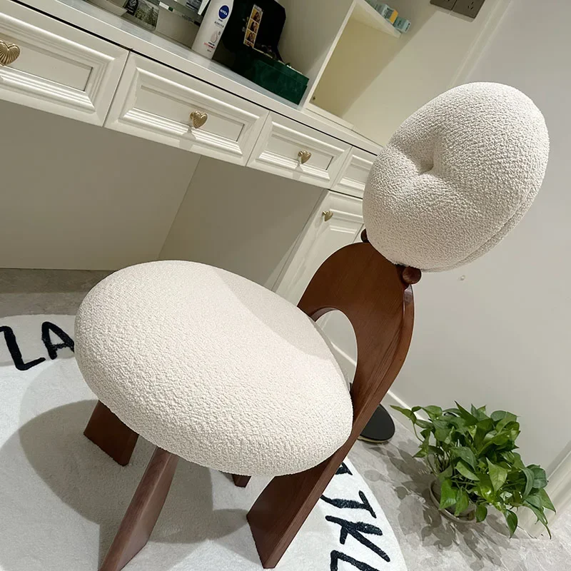 

Designer Nordic Dining Chair High Back Dining Chair Bedroom Garden Chair Vintage Solid Wood Sillas De Comedor Home Furniture