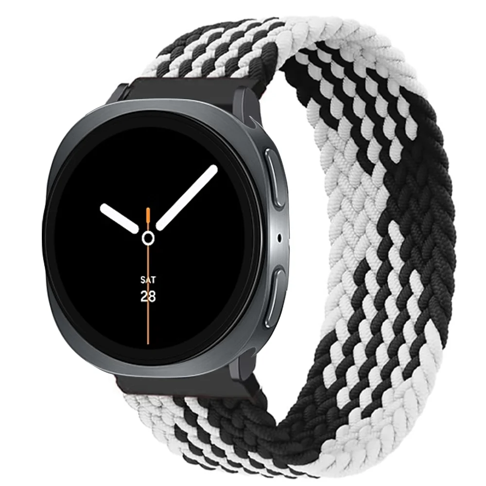 Braided Nylon Solo Loop Strap for Smartwatches - Adjustable Bracelet Band