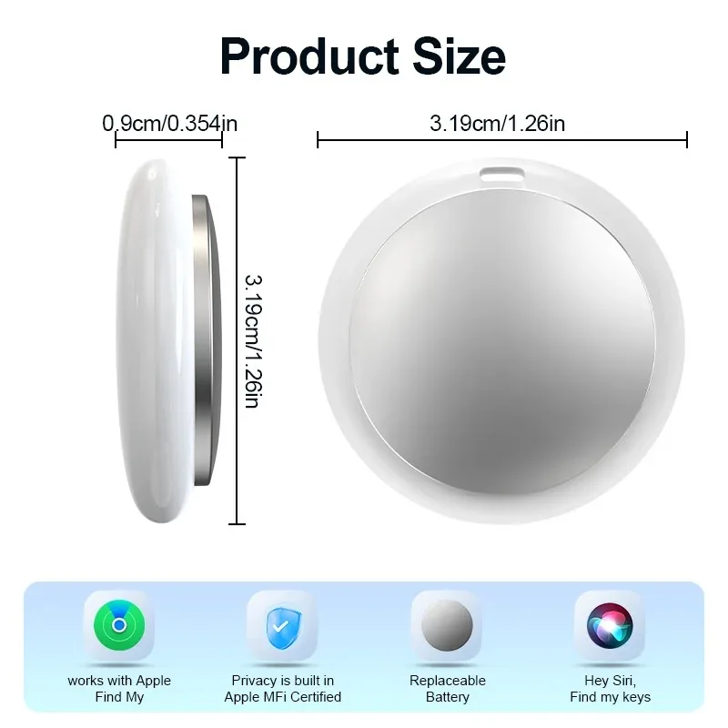 Compact Smart Tracker Tag with Global Precision Anti-Lost Locator