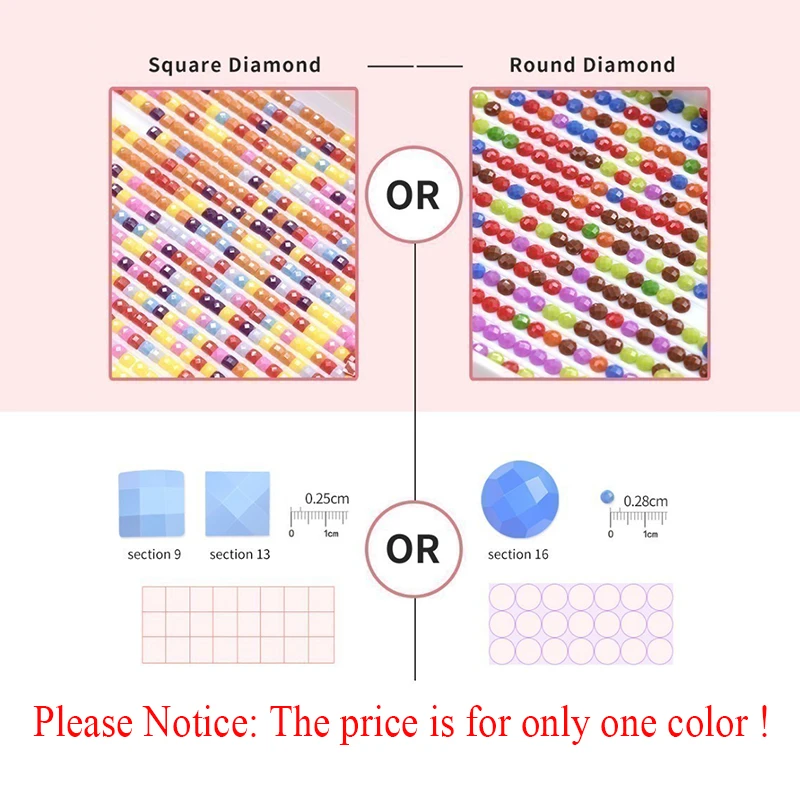 Diamond Painting Accessories AZQSD Diamond Painting Accessories Square & Round Drill Crystal DMC Picture Of Rhinestones