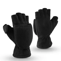 New Winter Outdoor Sport Warm Flip-top Gloves Resistant Water Wind Snow Dual-layered Touch Screen Gloves Men Women Warming