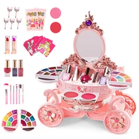 Simulation Cosmetics Set Girl Makeup Toys Baby Pretend Play Nail Polish Lipstick Accessories Doll For Children Toys 3 Years Gift
