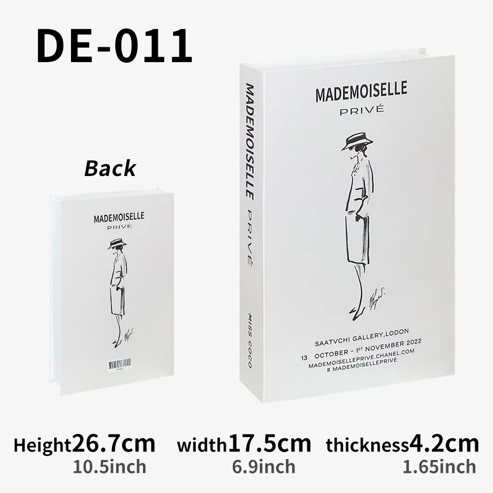 Luxury Fashion Decorative Faux Book
