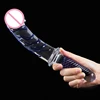 Heat-resistant Crystal Glass Dildo with Handle Huge Glass Dildo Anal Dildo G-point Stimulation Female Masturbation Stick Sex Toy 1