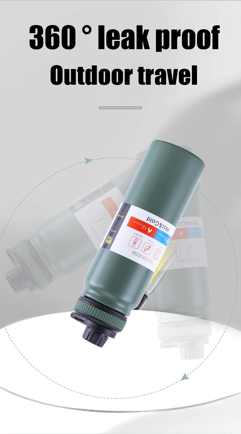 Stainless Steel Large Capacity Thermo Bottle, Portable Cup, Insulated Water Kettle, Vacuum Flask, Travel Cup, 800Ml