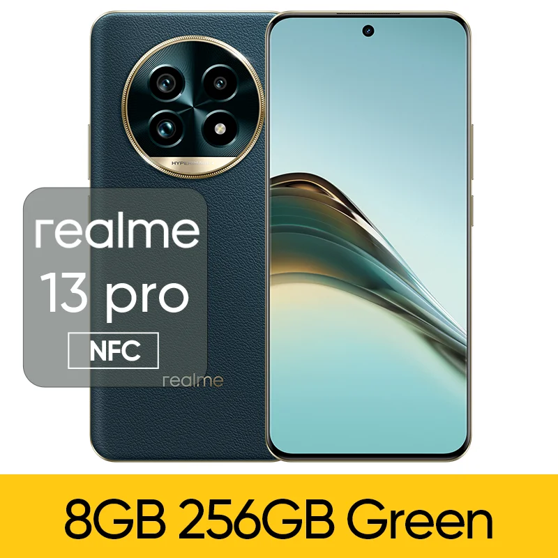 thumbnail image 1 of Teléfono inteligente realme 13 Pro Snapdragon 7s Gen 2 5G Chipset Sony LYT-600 OIS Cámara Pantalla curva de 120 Hz Imágenes con IA Batería de 5200 mAh, 1 of 5