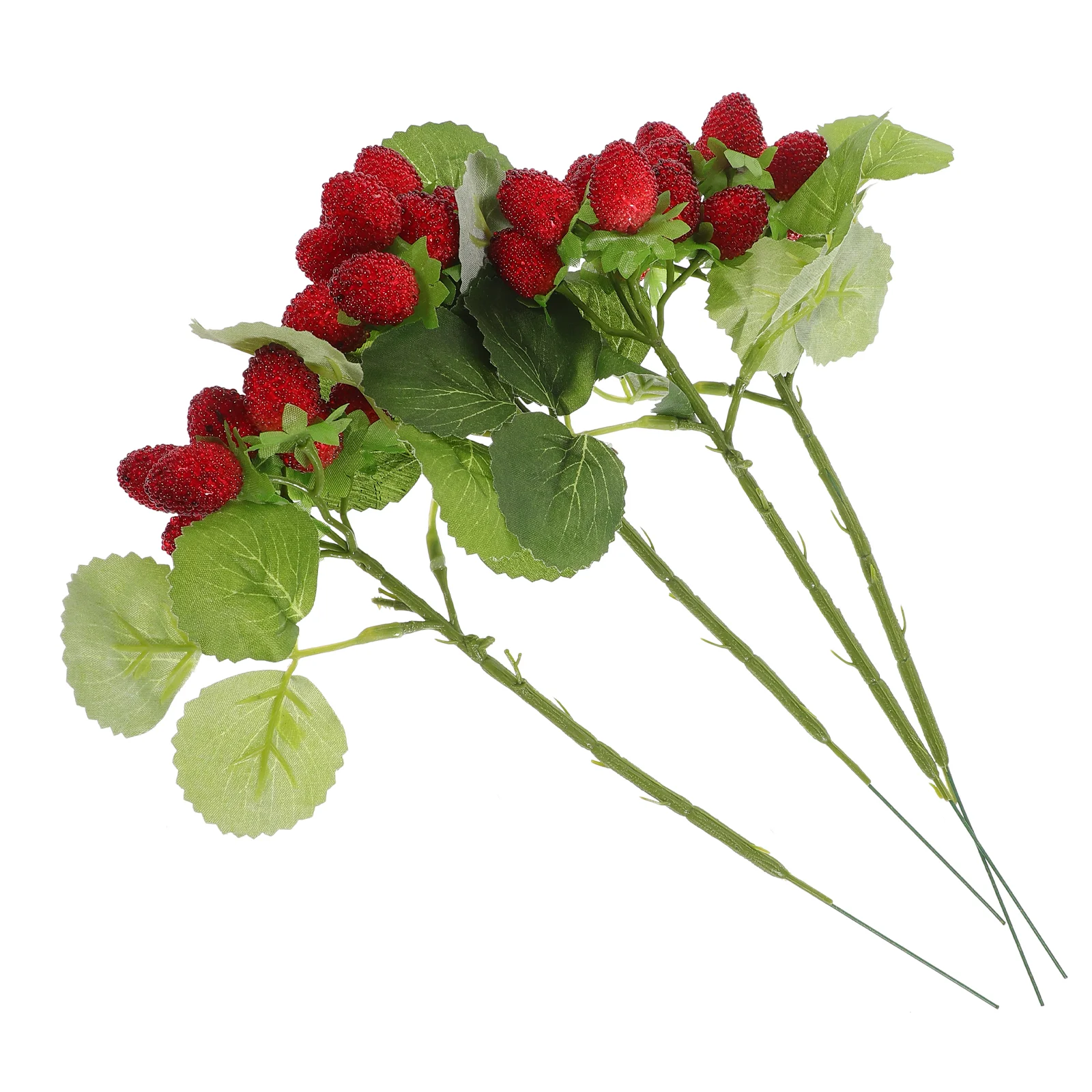 

4 Pcs Table Decor Simulation Waxberries Models Candied Fruits Fake Props Toys Faux Plastic Party
