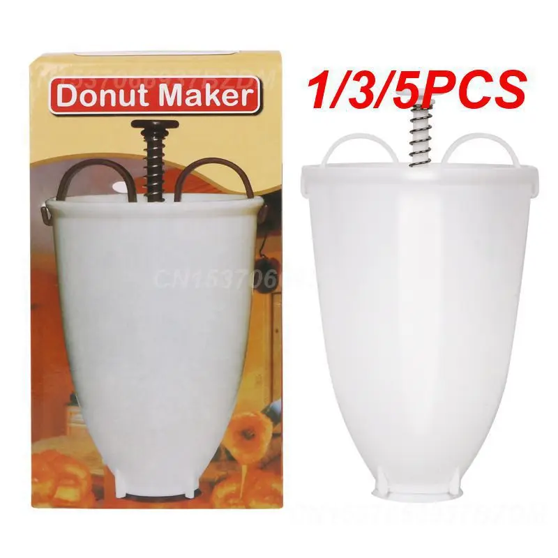 1/3/5Pcs Stampi Per Ciambelle Peso Donut Maker Dispenser Manuale Per Cialde In Plastica Fast Plastic Donut Maker Stampi Per Biscotti Rotondi Fai Da Te
