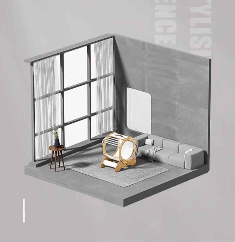 Description Picture 5 of itemCapsule Space Cabin Cat Bed Portable Closed Transparent Cats Beds and Furniture Strong Load-bearing Capacity Cat Accessories