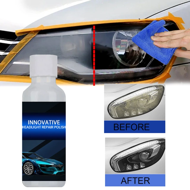 Agente de pulido de faros de coche, líquido de reparación de arañazos,  renovación de faros, pulido y líquido de mantenimiento, accesorios para  automóviles, 20ml - AliExpress