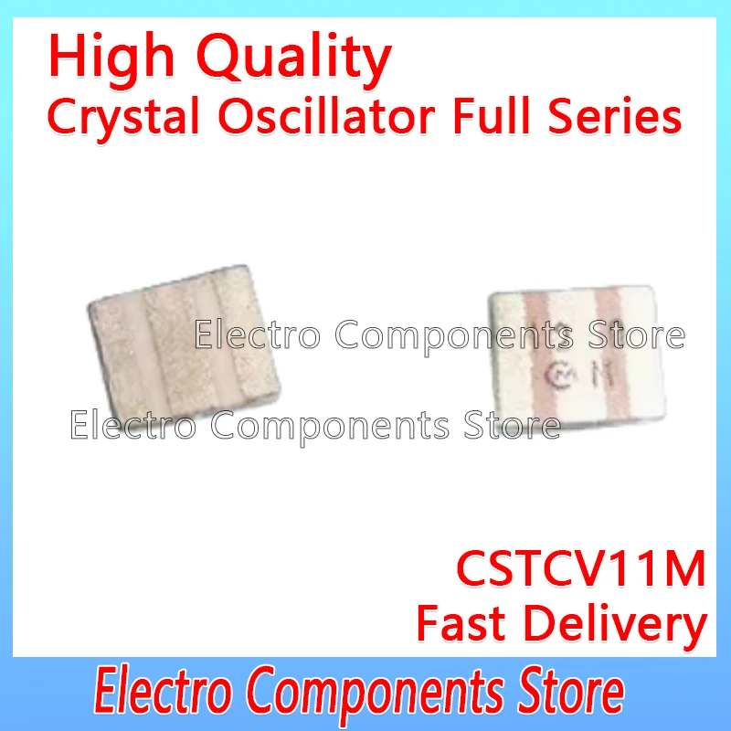 SMD-3 필터 칩 세라믹 공명기, CSTCV11M, 11MHZ, 11.000MHZ, ..