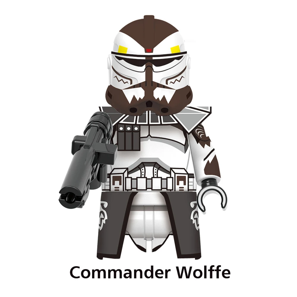 Disney Brand Clone Troopers The Bad Batch Colt Havoc Building Blocks Commander Howzer Blitz Bricks Grey Elite Squad Troopers Toy