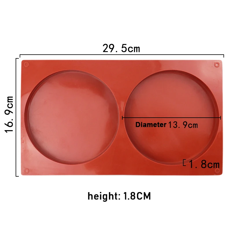 2 Holes Cylinder Silicone Mold – Cake, Pastry, Jelly, Pudding, Soap, Ice, Muffin, Bread... - SKU CCM01647 - UGI Packaging