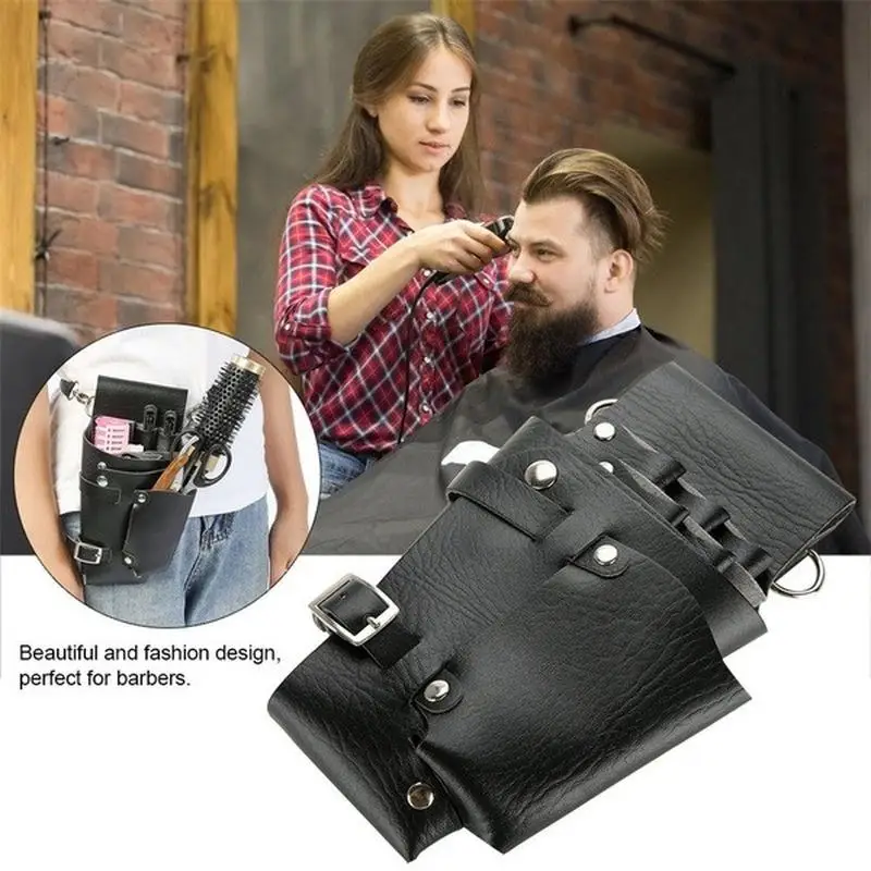 Multi-Functional Hairdressing Tool Storage Bag Hair Clip Comb Scissors Waist Bag Salon Barbershop Hairdresser Belt Supplies