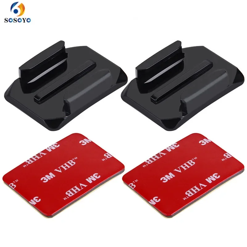 

2pcs Curved Surface Base Mounts With 3M VHB Adhesive Stickers for Gopro Hero 8 7 6 5 3 4 SJCAM SJ4000 Action Camera Accessories