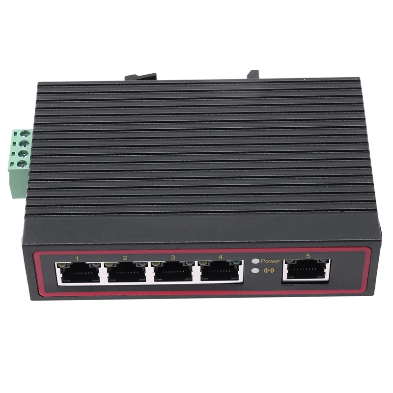 

5-Port RJ45 10/100M Ethernet Desktop Switch Hubs Network Laptop DIN Rail Type