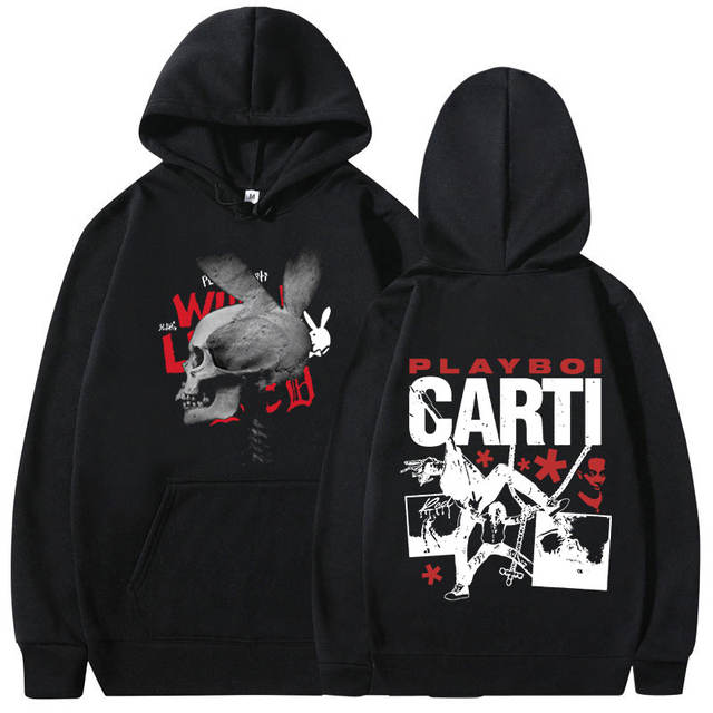 WHOLE LOTTA RED PLAYBOY CARTI THEMED HOODIE