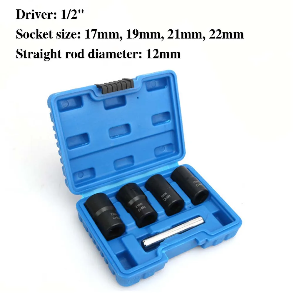 

5 Pcs/Box Lug Nut Remover Removal Tool Broken Nut Bolt Extractor Sleeve Tool Broken Wire Extractor wholesale Maintenance tools