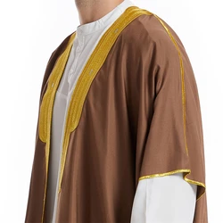 Kimono Muslim Mens Saudi Abaya Islam Arabia Dresses Turkey Thobe Jubba Traditional Dubai Bachelor Kaftan Clothing Caftan Abayas